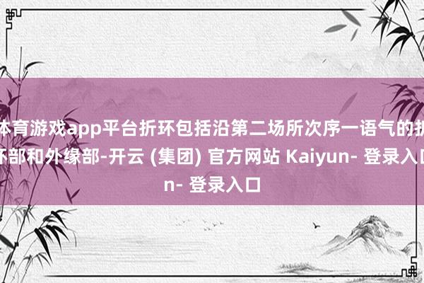 体育游戏app平台折环包括沿第二场所次序一语气的折环部和外缘部-开云 (集团) 官方网站 Kaiyun- 登录入口