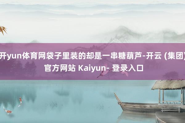 开yun体育网袋子里装的却是一串糖葫芦-开云 (集团) 官方网站 Kaiyun- 登录入口