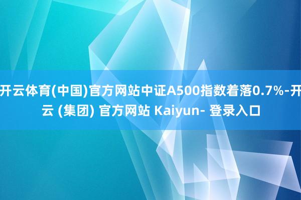 开云体育(中国)官方网站中证A500指数着落0.7%-开云 (集团) 官方网站 Kaiyun- 登录入口