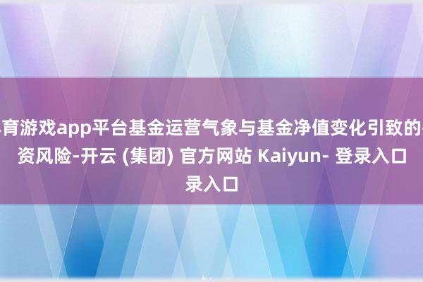 体育游戏app平台基金运营气象与基金净值变化引致的投资风险-开云 (集团) 官方网站 Kaiyun- 登录入口
