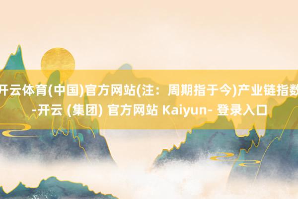 开云体育(中国)官方网站(注：周期指于今)　　产业链指数-开云 (集团) 官方网站 Kaiyun- 登录入口